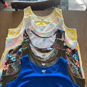 Lands' End women’s 3x Tank Top Collection lot of 6